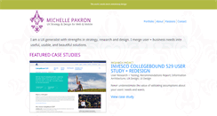 Desktop Screenshot of michellepakron.com